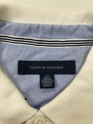 TOMMY HILFIGER/トミーヒルフィガー/ポロシャツ/トップス/ホワイト/L