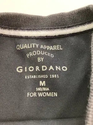 GIORDANO/ジョルダーノ/スウェット/トップス/ブラック/M