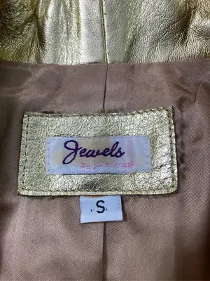 JEWELS/レザージャケット/ジャケット/アウター/ゴールド/S