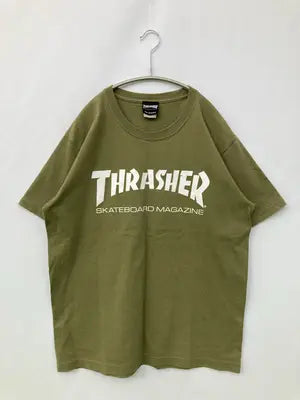 THRASHER/スラッシャー/Tシャツ/カットソー/トップス/カーキ/L