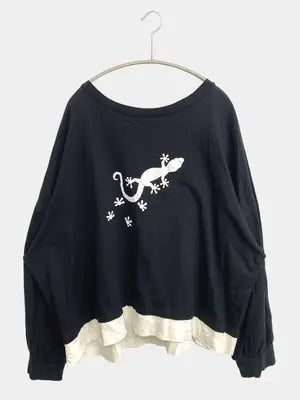 仙人/Tシャツ/カットソー/トップス/ブラック