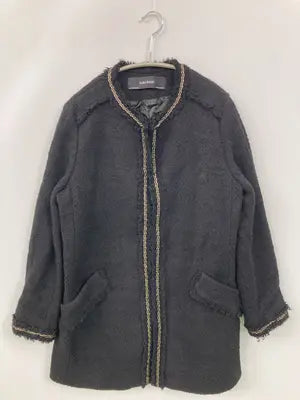 ZARA BASIC/ザラベーシック/ノーカラージャケット/ジャケット/アウター/ブラック/M