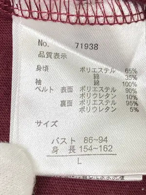 Tシャツ/カットソー/トップス/レッド/L