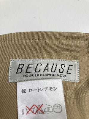 BECAUSE/ショート/ミニスカート/スカート/ベージュ/M
