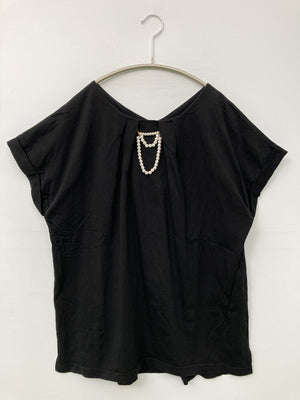 シャツ/ブラウス/トップス/ブラック/L