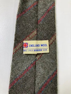 ENGLAND WOOL/ネクタイ/ファッション雑貨/グレー