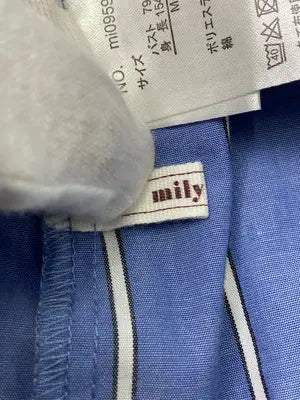 mily bilet/シャツワンピース/ワンピース/ドレス/ブルー/M