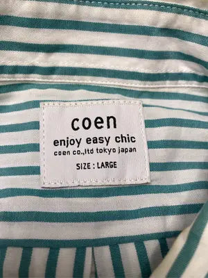 coen/コーエン/シャツ/ブラウス/トップス/グリーン/LARGE