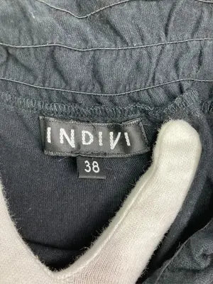INDIVI/インディヴィ/Tシャツ/カットソー/トップス/ブラック/38