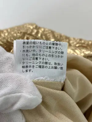 eversince/ショート/ミニスカート/スカート/ゴールド/S