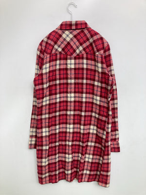 DOLLYANGELA/シャツワンピース/ワンピース/ドレス/レッド/L