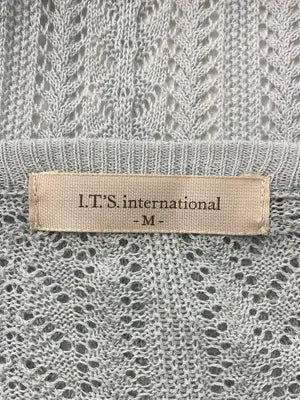 I.T.S.international/アイティーエスインターナショナル/カーディガン/ボレロ/トップス/スカイブルー/M