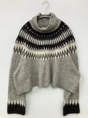 JEANASIS/ジーナシス/ニット/セーター/トップス/グレー/F