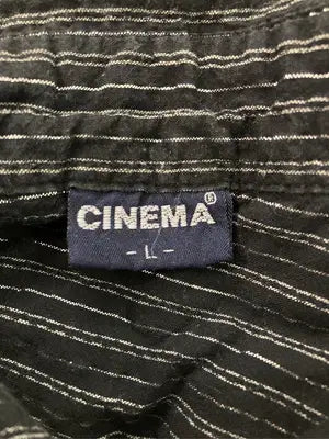 CINEMA/シネマ/シャツ/ブラウス/トップス/ブラック/L