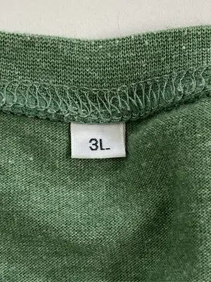 Tシャツ/カットソー/トップス/グリーン/3L