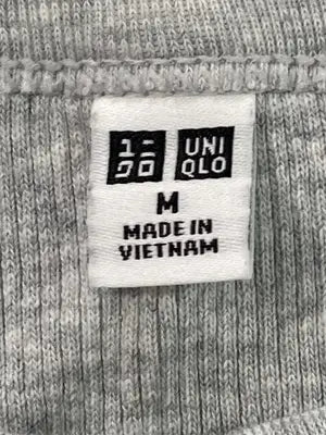 UNIQLO/ユニクロ/Tシャツ/カットソー/トップス/グレー/M