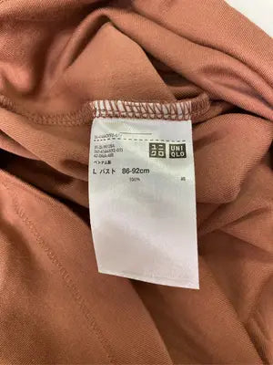 UNIQLO/ユニクロ/Tシャツ/カットソー/トップス/ブラウン/L
