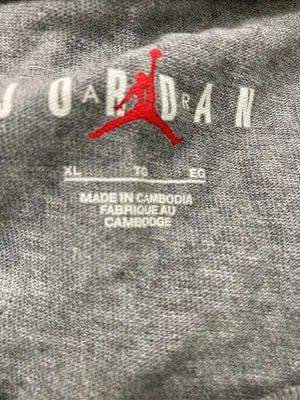 JORDAN/ジョーダン/Tシャツ/カットソー/トップス/グレー/XL