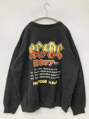 AC/DC/エーシーディーシー/スウェット/トップス/ブラック