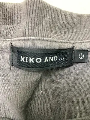 niko and .../ニコアンド/Tシャツ/カットソー/トップス/グレー/M