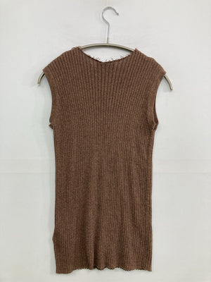 Melan Cleuge/メランクルージュ/ノースリーブ/トップス/ブラウン/フリー