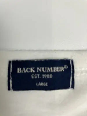 BACK NUMBER/バックナンバー/Tシャツ/カットソー/トップス/ホワイト/LARGE