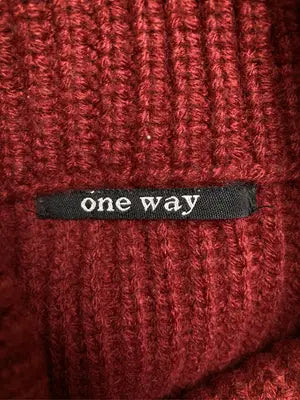 One Way/ワンウェイ/ニット/セーター/トップス/レッド/M