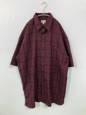 HAGGAR CLOTHING/シャツ/ブラウス/トップス/レッド/XLT