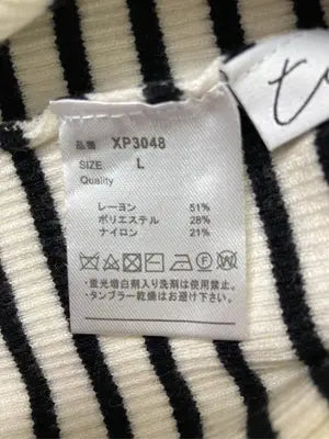 ti./ニット/セーター/トップス/ホワイト/L