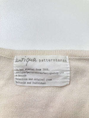 ANTIQUA/アンティカ/ニット/セーター/トップス/ベージュ/M