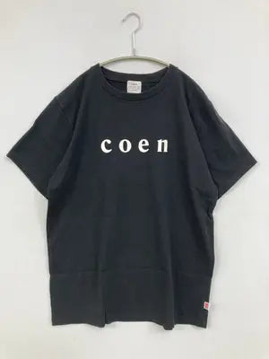 coen/コーエン/Tシャツ/カットソー/トップス/ブラック/MEDIUM