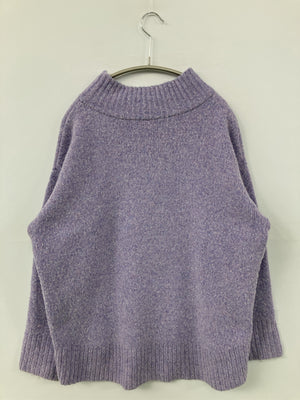 ニット/セーター/トップス/パープル/M