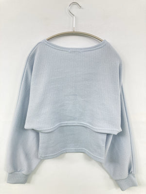 02/アンサンブル/トップス/スカイブルー