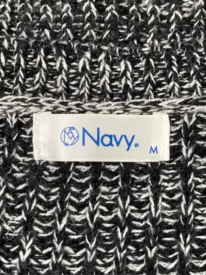 NAVY/ネイビー/ニット/セーター/トップス/ブラック/M