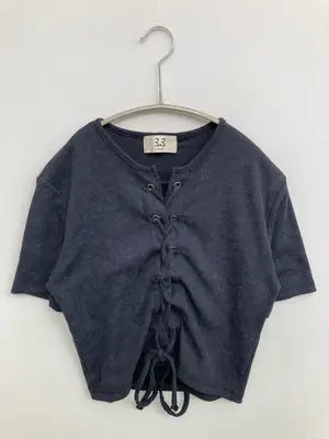 3。3/Tシャツ/カットソー/トップス/ブラック/F