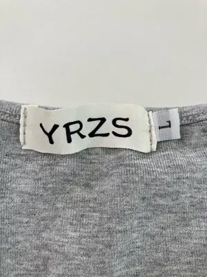 YRZS/Tシャツ/カットソー/トップス/グレー/L