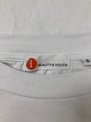 BEAUTY&YOUTH/ビューティーアンドユース/Tシャツ/カットソー/トップス/ホワイト/ S