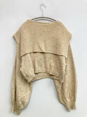 w closet/ダブルクローゼット/ニット/セーター/トップス/ベージュ