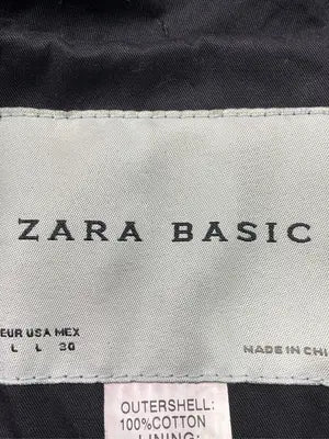 ZARA BASIC/ザラベーシック/トレンチコート/ジャケット/アウター/ブラック/L