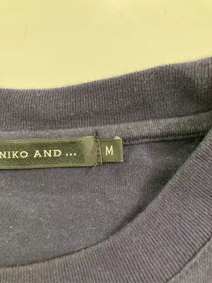 niko and .../ニコアンド/Tシャツ/カットソー/トップス/ネイビー/M