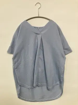 Tシャツ/カットソー/トップス/スカイブルー/LL