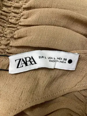 ZARA/ザラ/シャツ/ブラウス/トップス/ベージュ/USA L
