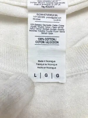 GILDAN/ギルダン/Tシャツ/カットソー/トップス/ホワイト/L