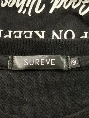 SUREVE/シュリーブ/Tシャツ/カットソー/トップス/ブラック/3L