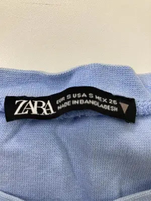 ZARA/ザラ/Tシャツ/カットソー/トップス/スカイブルー/S