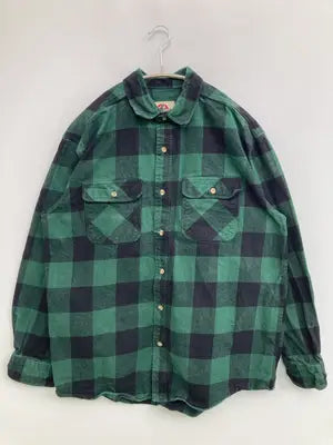 FIELD&FOREST/シャツ/ブラウス/トップス/グリーン/XL