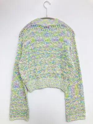 ZARA/ザラ/ニット/セーター/トップス/ライトグリーン/L