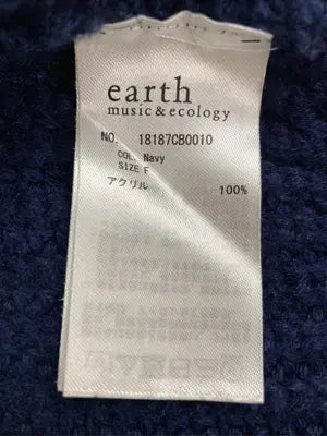 earth music&ecology/アースミュージックアンドエコロジー/ニット/セーター/トップス/ネイビー/F
