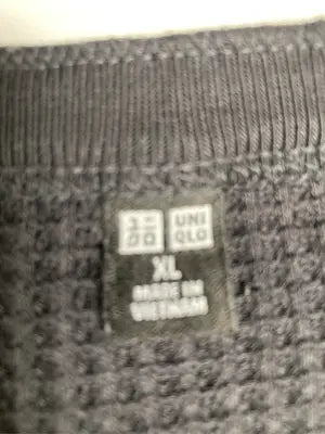 UNIQLO/ユニクロ/Tシャツ/カットソー/トップス/ブラック/XL