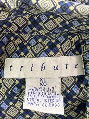 tribute/シャツ/ブラウス/トップス/ネイビー/XL